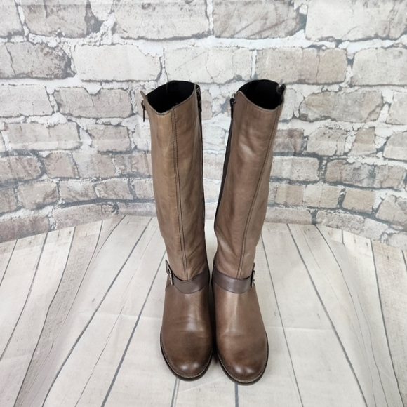 Remonte Leather Riding Boots Taupe Embre Almond Toe Size 38 = 7/7.5 Equestrian - Picture 10 of 16